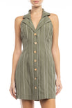 Halter Mini Shirts Dress