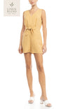 Bow Detail Sleeveless Romper