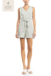 Bow Detail Sleeveless Romper