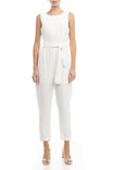 Sleeveless Jumpsuit With Back Strap Tie Front Detail