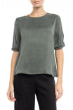 1/2 Sleeve Crew Neck Blouse