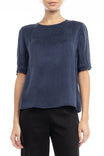 1/2 Sleeve Crew Neck Blouse