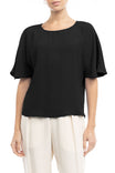 Batwing Sleeve Fitted Blouse