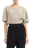 Batwing Sleeve Fitted Blouse