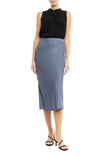 Bias Cut Satin Midi Skirt