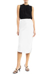 Bias Cut Satin Midi Skirt