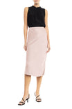 Bias Cut Satin Midi Skirt