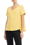 V-neck Short Sleeve Blouse