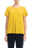 Short Sleeve Open Dart Blouse