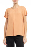 Short Sleeve Open Dart Blouse