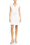 V-Neck Surplice Mini Dress
