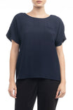 Oversized Drop Shoulder Round Neck Blouse