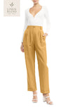 Linen High Waist Trouser