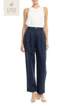 Linen High Waist Trouser