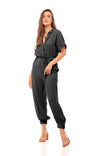 Button Down Jumpsuit