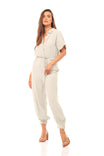 Button Down Jumpsuit