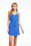 V-Neck Strappy Cross Back Dress