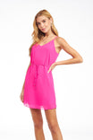 V-Neck Strappy Cross Back Dress