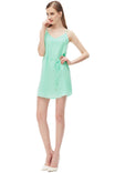 V-Neck Strappy Cross Back Dress