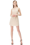 V-Neck Strappy Cross Back Dress