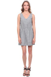 Front Button Dress With Back Cutout