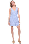 Front Button Dress With Back Cutout
