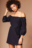 Oversized Sleeve Off Shoulder Dress