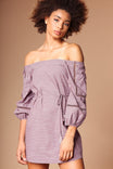 Oversized Sleeve Off Shoulder Dress
