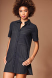 Multi Direction Stripe Shirt Dress