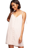 Button Down Spaghetti Strap Dress