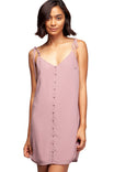 Button Down Spaghetti Strap Dress