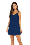 Button Down Spaghetti Strap Dress