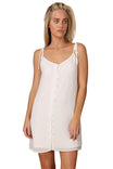 Button Down Spaghetti Strap Dress