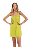 Button Down Spaghetti Strap Dress