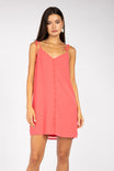 Button Down Spaghetti Strap Dress