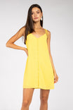 Button Down Spaghetti Strap Dress