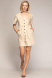 Bodycon Button Down Dress