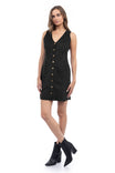 Faux Suede Bodycon Mini Dress