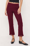 Tassel Hem Cropped Pants