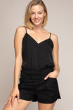 Heart Side Hem Faux Suede Shorts