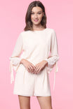 Tie Sleeve Romper