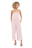 Layered Top Cropped Jumpsuit