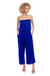 Layered Top Cropped Jumpsuit