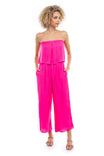 Layered Top Cropped Jumpsuit