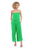 Layered Top Cropped Jumpsuit