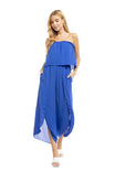 Tube Top Tulip Leg Jumpsuit