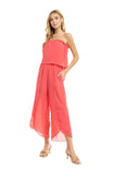 Tube Top Tulip Leg Jumpsuit