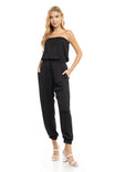 Strapless Elastic Banded Jumpsuit