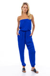 Strapless Elastic Banded Jumpsuit