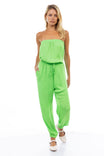 Strapless Elastic Banded Jumpsuit